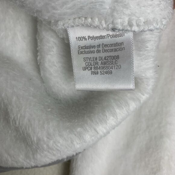 DANSKIN NOW Women's White Sport Fleece Full Zip Pockets Jacket Size XL (16/18) - Picture 8 of 13